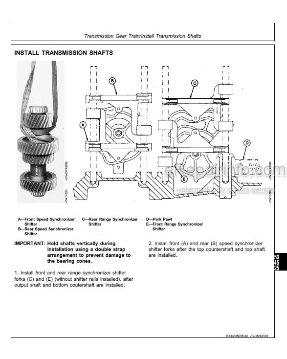 Photo 4 - John Deere 8560 8760 8960 Repair Manual Tractor TM1433