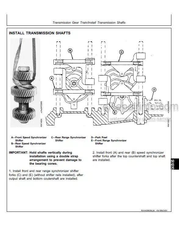 Photo 4 - John Deere 8560 8760 8960 Repair Manual Tractor TM1433
