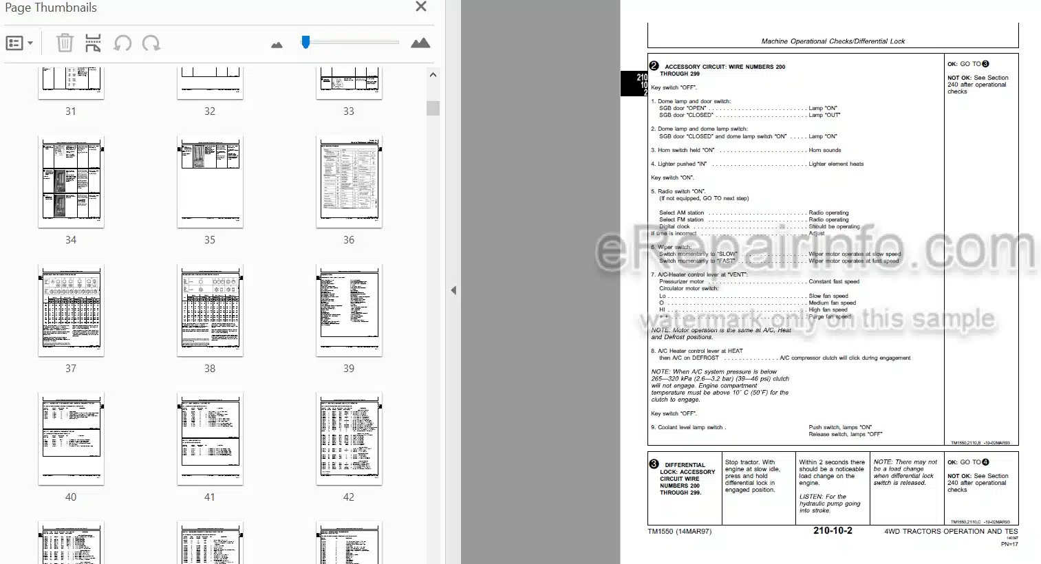 Photo 3 - John Deere 8570 8770 8870 8970 Operation And Tests Technical Manual Tractor TM1550