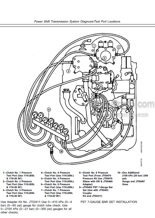 Photo 5 - John Deere 8570 8770 8870 8970 Operation And Tests Technical Manual Tractor TM1550