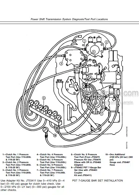 Photo 5 - John Deere 8570 8770 8870 8970 Operation And Tests Technical Manual Tractor TM1550