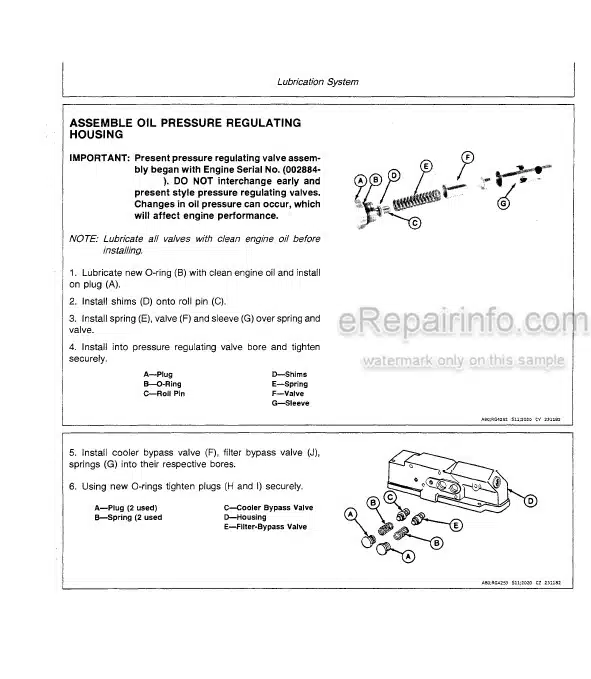 Photo 5 - John Deere 8850 Technical Repair Manual Tractor TM1254