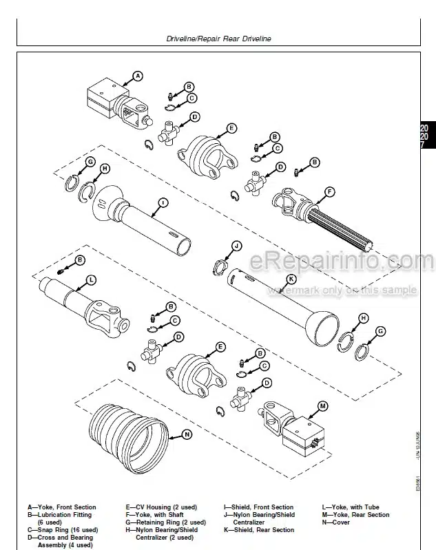 Photo 5 - John Deere 920 930 Technical Repair Manual Mower Conditioner TM1548