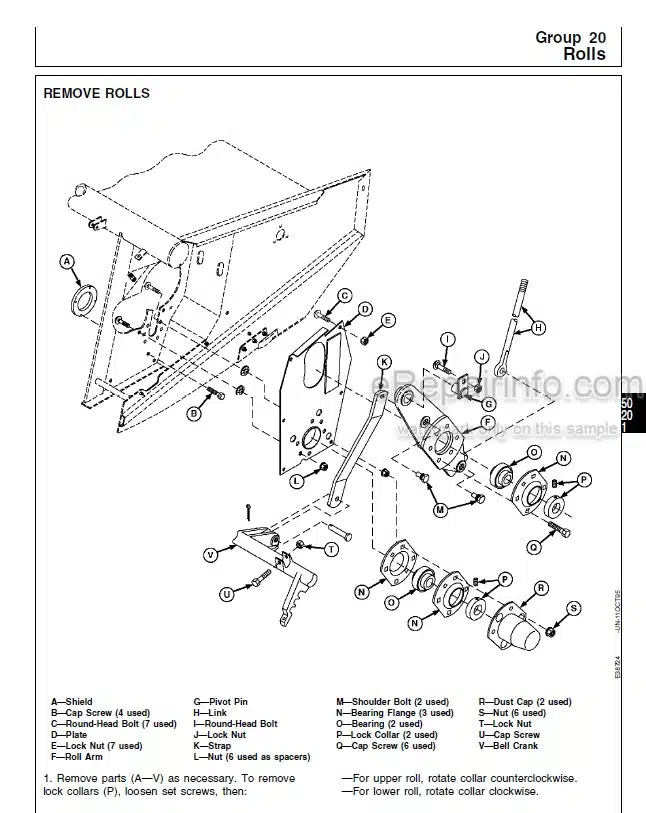 Photo 4 - John Deere 920 930 Technical Repair Manual Mower Conditioner TM1548