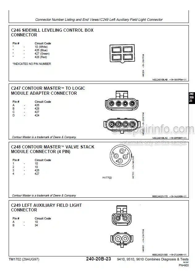 Photo 5 - John Deere 9410 9510 9610 Diagnosis And Tests Technical Manual Combine TM1702