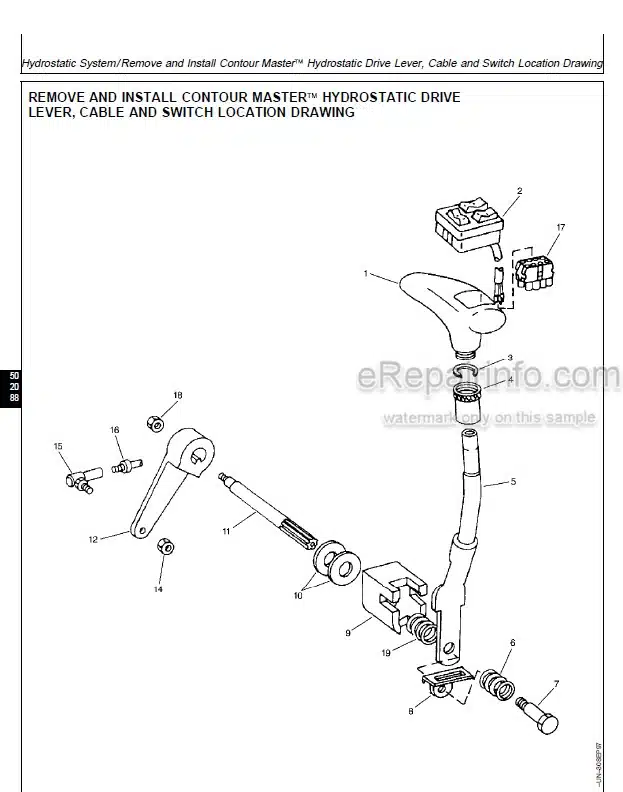 Photo 5 - John Deere 9410 9510 9610 Repair Manual Combine TM1701
