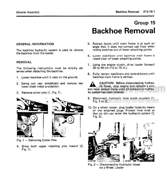 Photo 7 - John Deere 7000 7100 Technical Repair Manual Drawn Conservation Folding Integral Max Emerge Planter TM1154