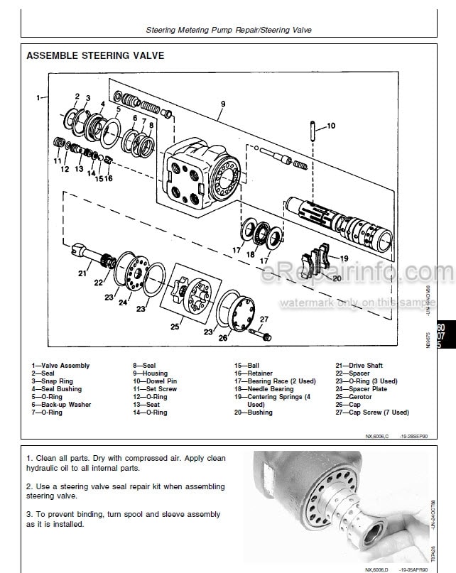 Photo 3 - John Deere 9935 Technical Repair Manual Cotton Picker TM1613
