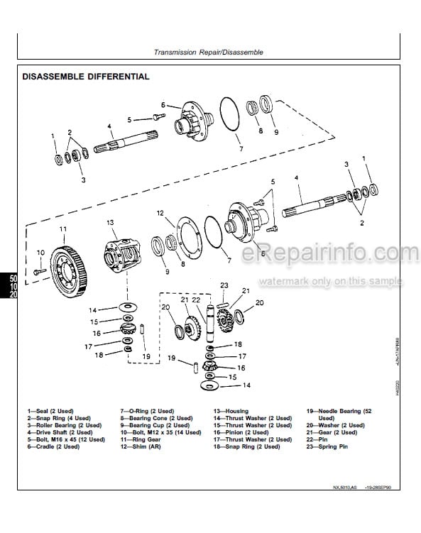 Photo 5 - John Deere 9960 Repair Manual Cotton Picker TM1448