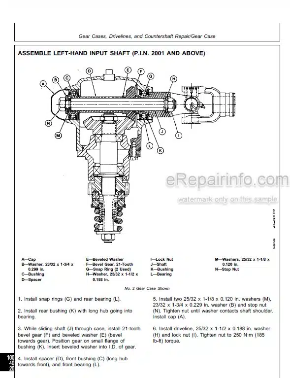 Photo 4 - John Deere 9960 Repair Manual Cotton Picker TM1448