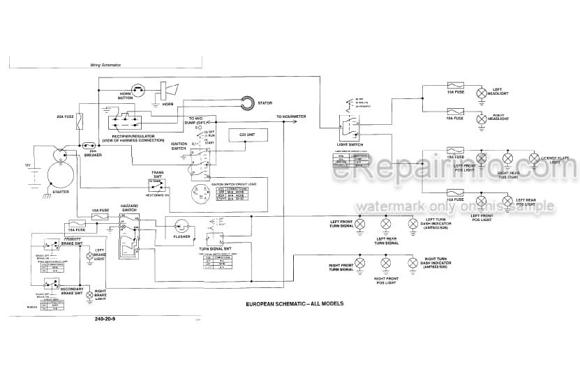 Photo 5 - John Deere AMT600 AMT622 AMT626 Technical Repair Manual All Material Transporter TM1363