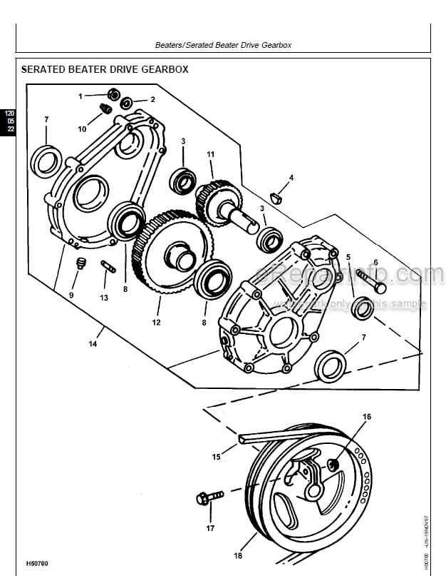 Photo 4 - John Deere CTS II Repair Diagnosis And Tests Technical Manual Combine TM1752