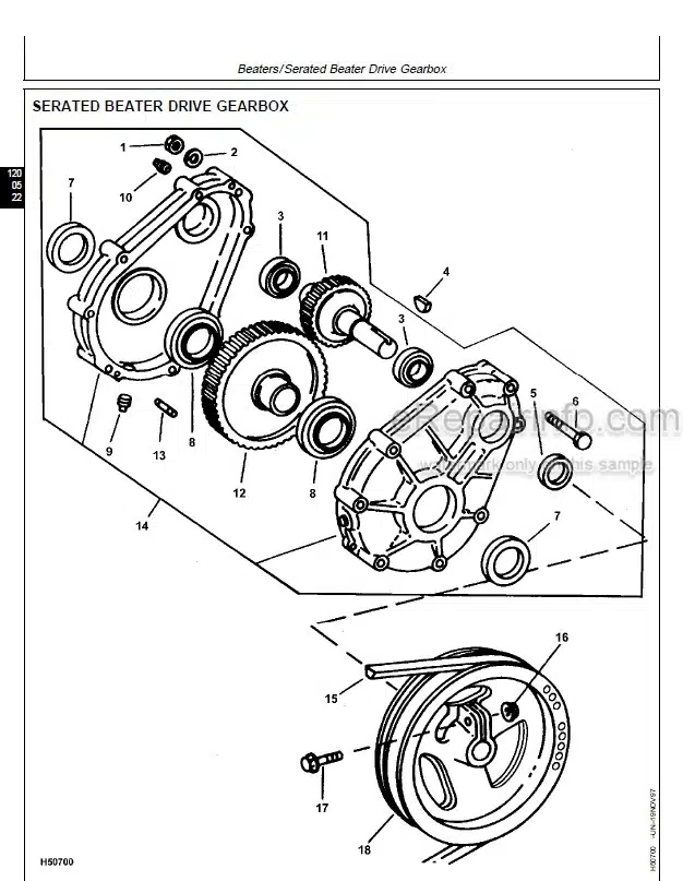 Photo 4 - John Deere CTS II Repair Diagnosis And Tests Technical Manual Combine TM1752