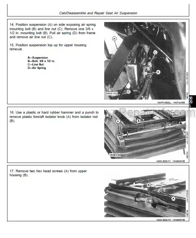 Photo 6 - John Deere CTS II Repair Diagnosis And Tests Technical Manual Combine TM1752