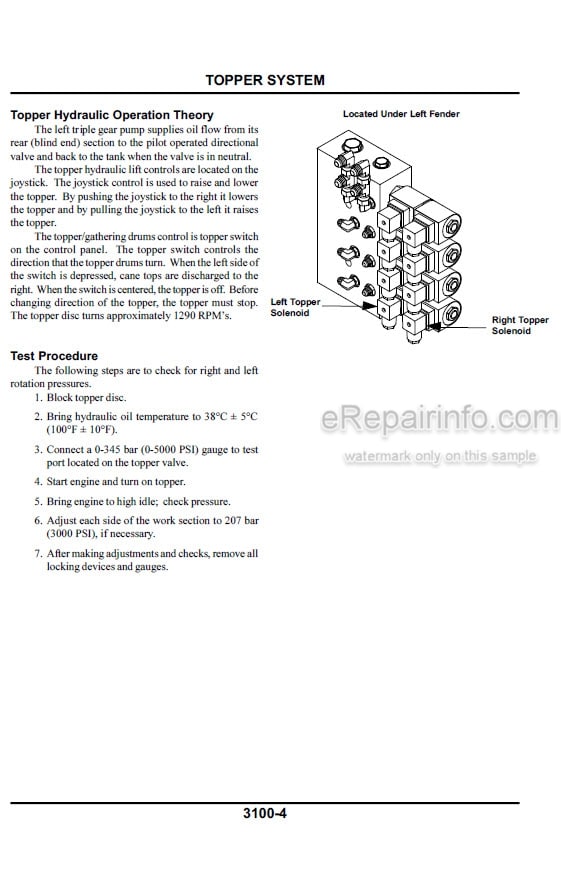 Photo 2 - John Deere Cameco CH2500 Operation And Tests Technical Manual Combine