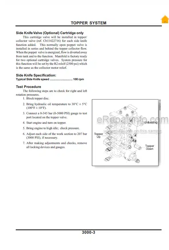 Photo 5 - John Deere Cameco CH3500 Operation And Tests Technical Manual Harvester