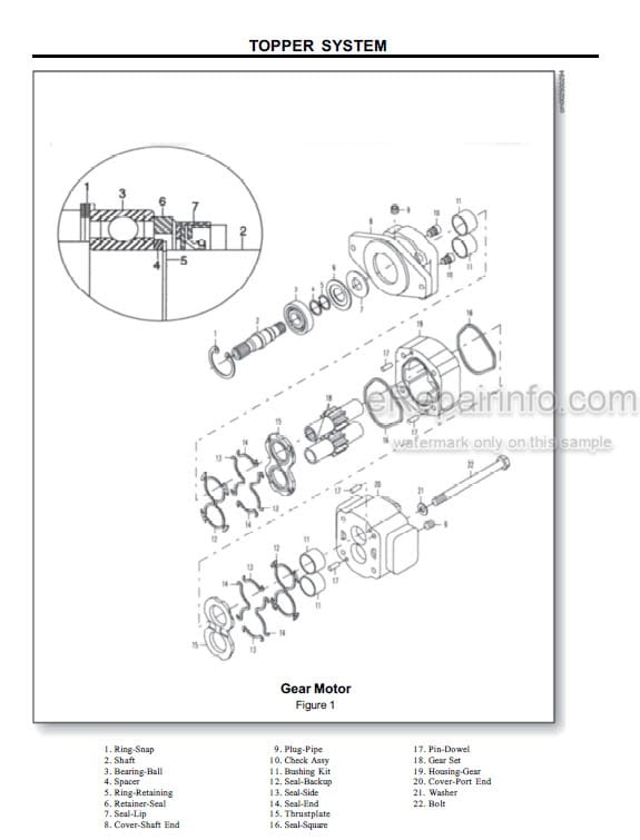 Photo 4 - John Deere Cameco CH3500 Repair Manual Harvester