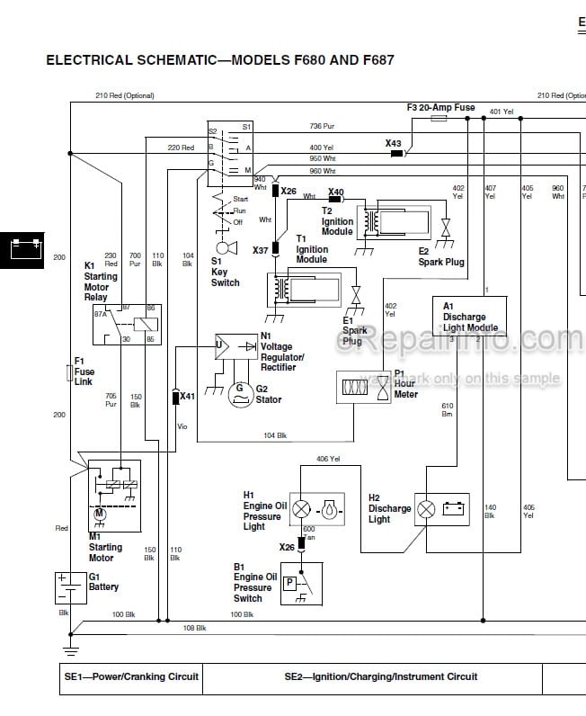 Photo 4 - John Deere F620 F680 F687 Technical Repair Manual Z Trak Mower TM1678