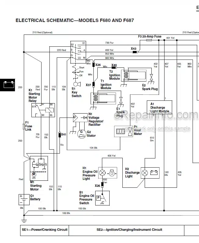 Photo 4 - John Deere F620 F680 F687 Technical Repair Manual Z Trak Mower TM1678