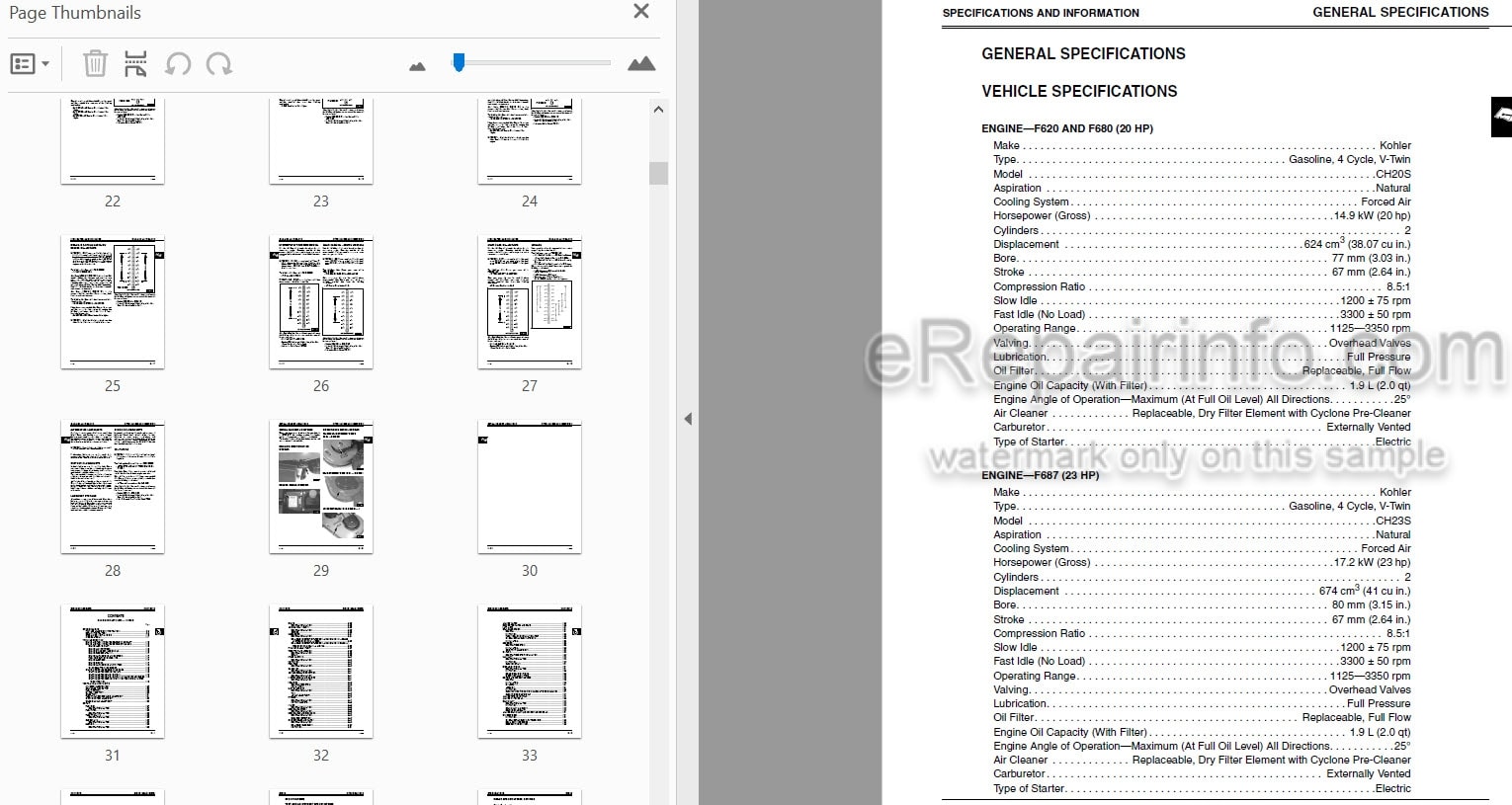 Photo 3 - John Deere F620 F680 F687 Technical Repair Manual Z Trak Mower TM1678