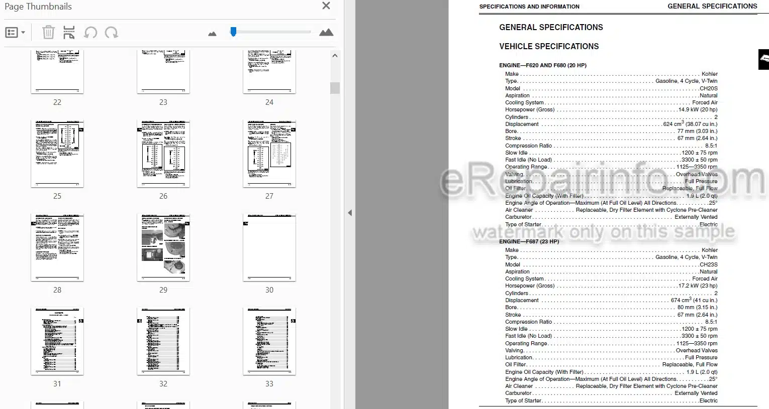 Photo 3 - John Deere F620 F680 F687 Technical Repair Manual Z Trak Mower TM1678