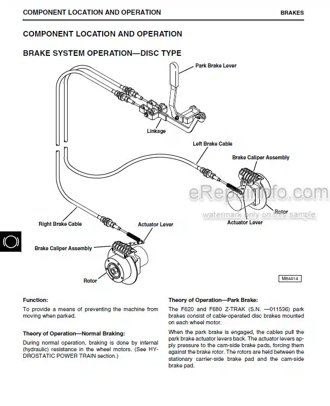 Photo 5 - John Deere F620 F680 F687 Technical Repair Manual Z Trak Mower TM1678