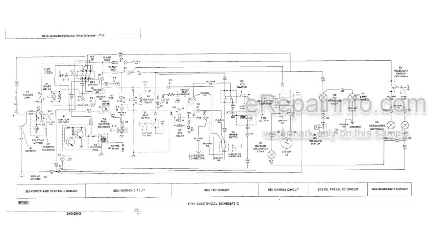 Photo 4 - John Deere F710 F725 Technical Repair Manual Front Mower TM1493