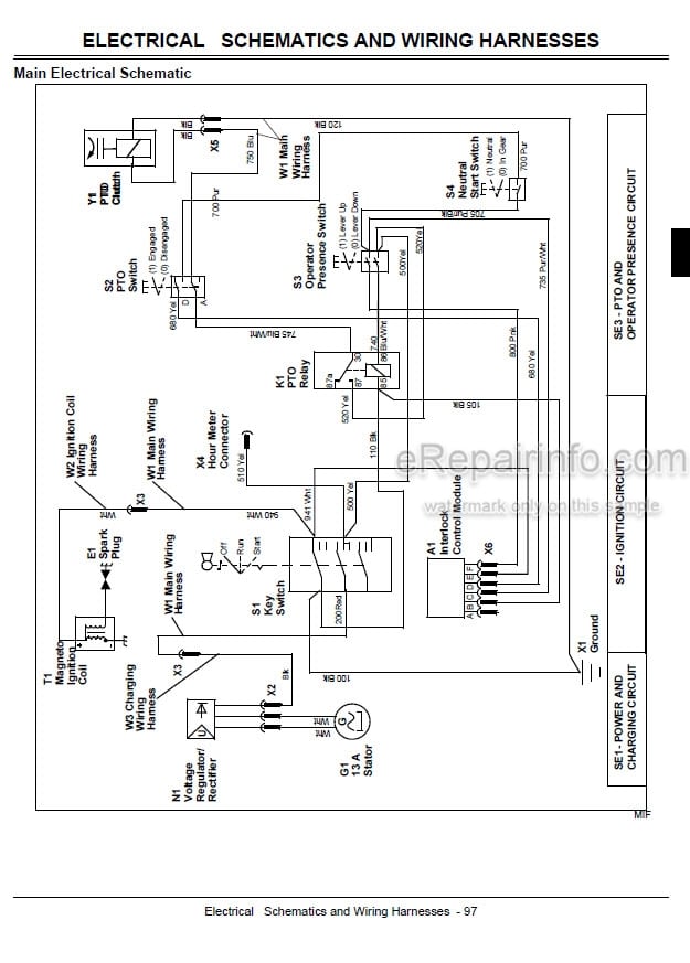 Photo 4 - John Deere G15 Technical Repair Manual Professional Walk Behind Mower TM2242 SN 010001-