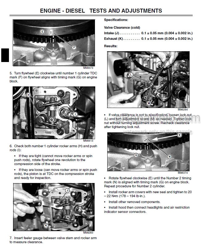 Photo 7 - John Deere GX255 GX325 GX335 GX345 Technical Repair Manual Garden Tractor TM1973
