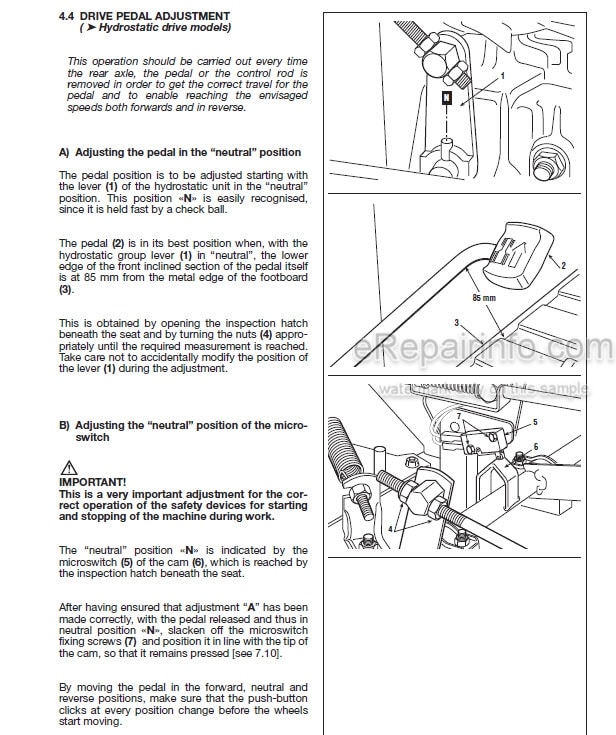 Photo 6 - John Deere Global Garden N92 N92 Hydro Workshop Manual Mower TMIR135
