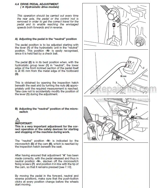 Photo 7 - John Deere Global Garden 102 122 Hydro Workshop Manual Mower TMIR175
