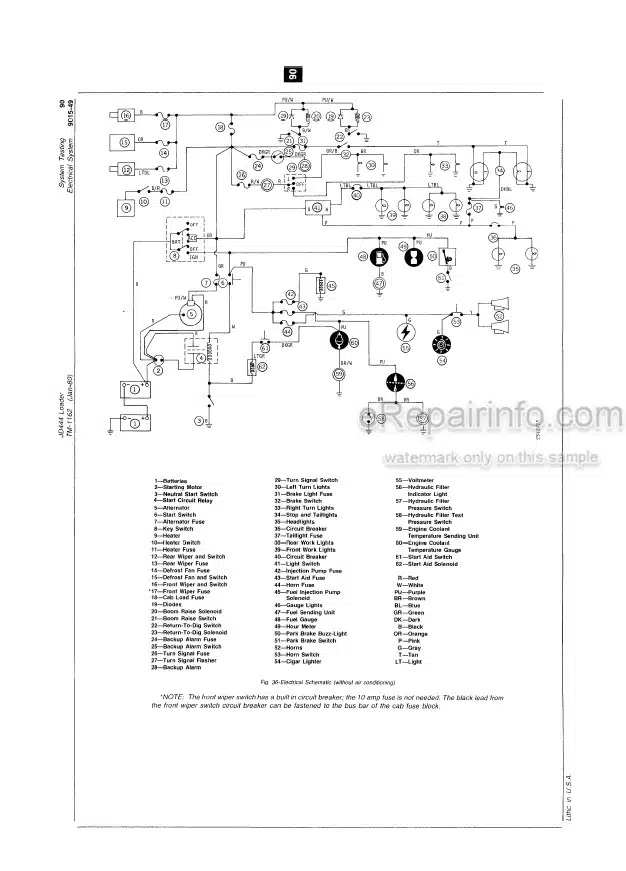 Photo 4 - John Deere JD444 Technical Repair Manual Loader TM1162