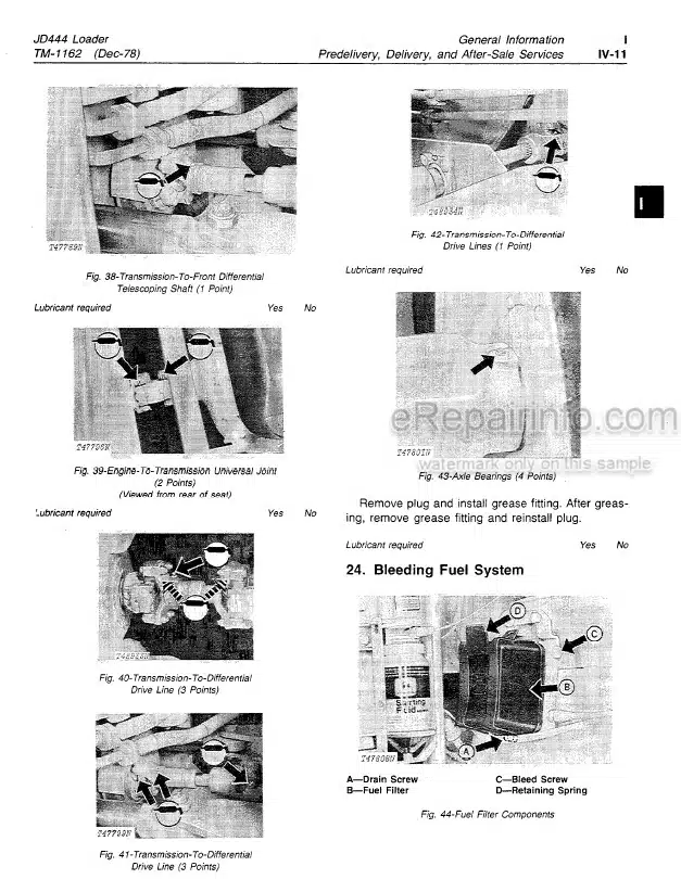 Photo 6 - John Deere 3940 3950 3960 3970 Technical Repair Manual Forage Harvester TM1203