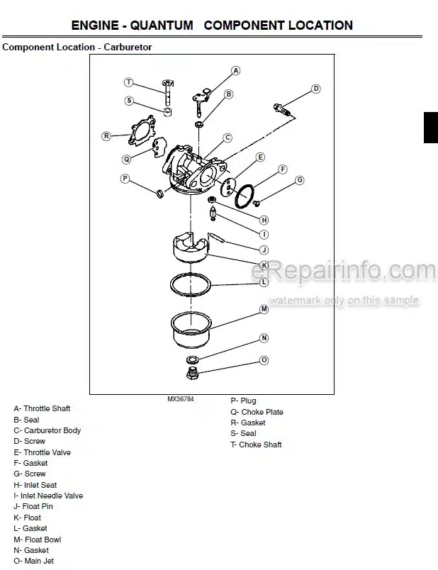 Photo 3 - John Deere JS20 JS30 JS40 Technical Manual Walk Behind Rotary Mower TM1335