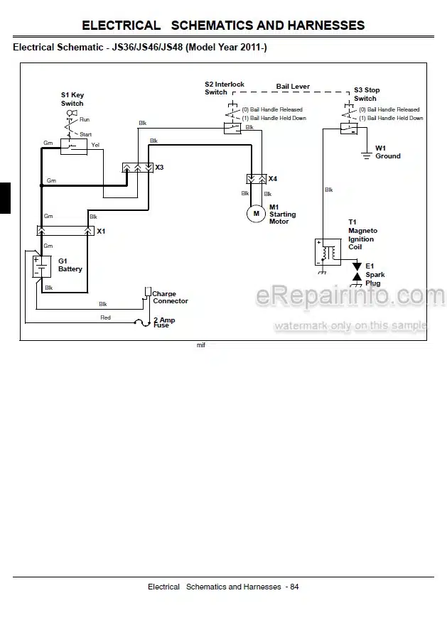 Photo 4 - John Deere JS26 To JM46 Mow Mentum Technical Repair Manual Walk Behind Rotary Mower TM109519