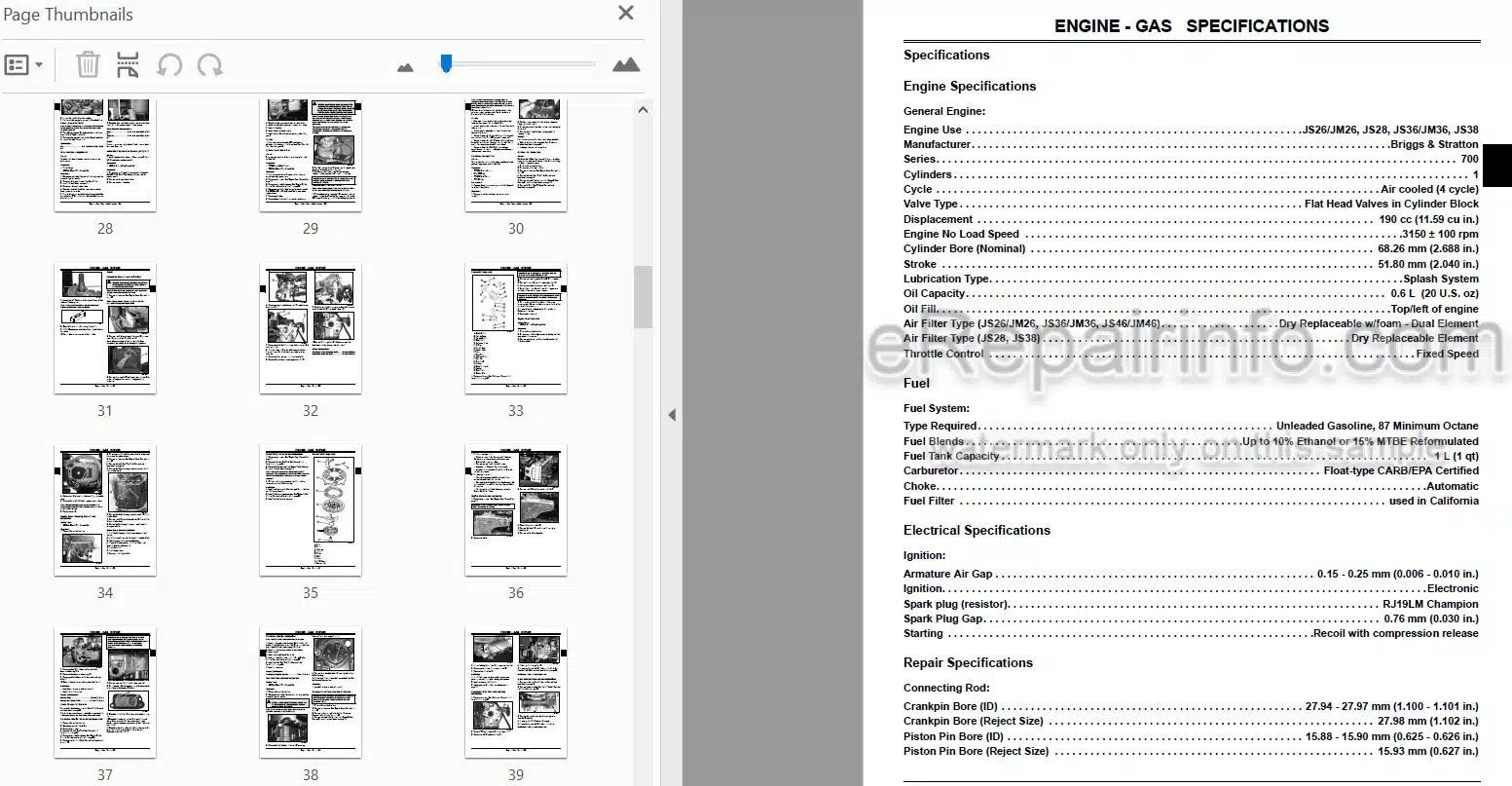 Photo 3 - John Deere JS26 To JM46 Mow Mentum Technical Repair Manual Walk Behind Rotary Mower TM109519