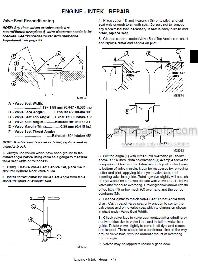 Photo 5 - John Deere JS60H JS63 JS63C Technical Repair Manual Walk Behind Rotary Mower TM2209