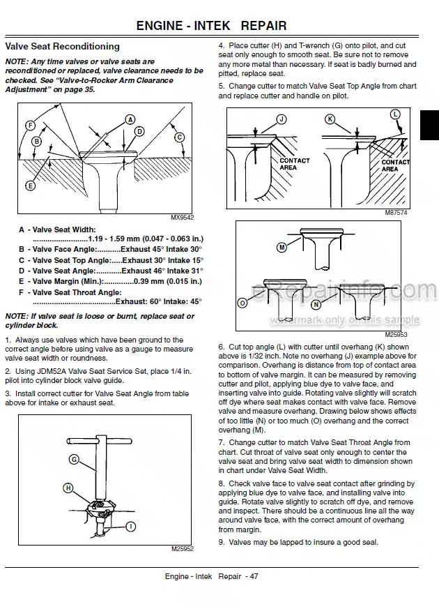 Photo 5 - John Deere JS60H JS63 JS63C Technical Repair Manual Walk Behind Rotary Mower TM2209