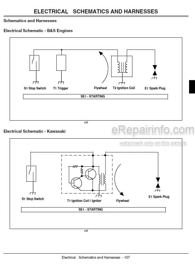 Photo 4 - John Deere JX75 JA62 Technical Manual Walk Behind Rotary Mower TM2208