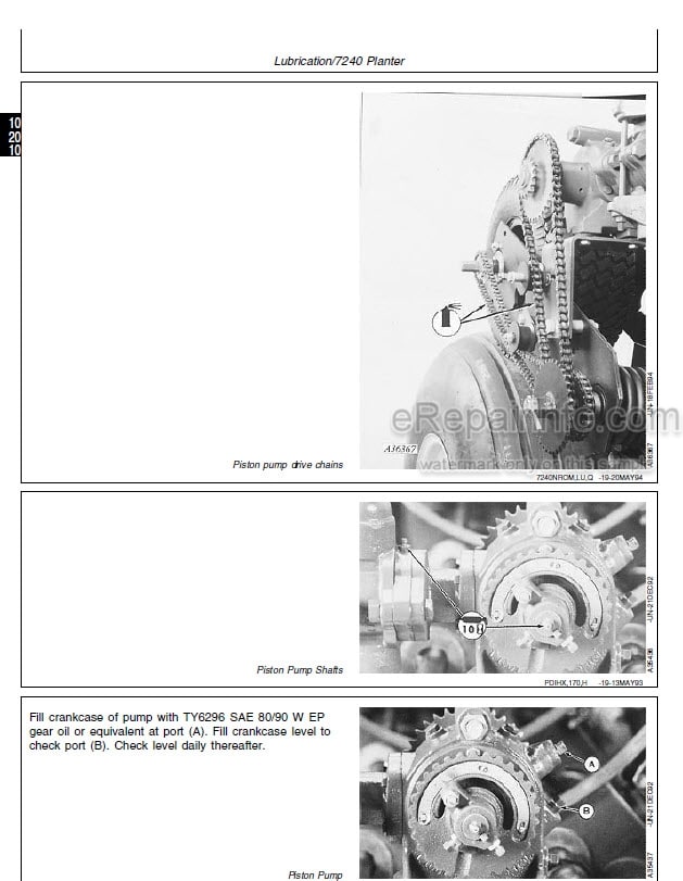 Photo 10 - John Deere Max Emerge 2 7200 7300 Technical Repair Manual Planter TM1344