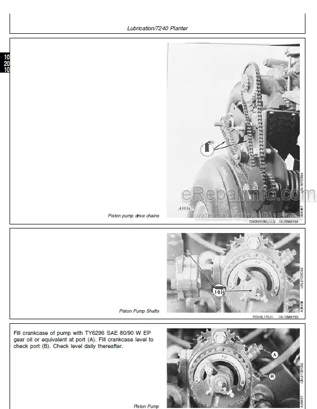 Photo 1 - John Deere Max Emerge 2 7200 7300 Technical Repair Manual Planter TM1344
