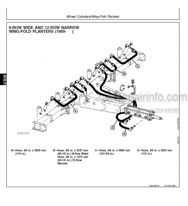 Photo 3 - John Deere Max Emerge 2 7200 7300 Technical Repair Manual Planter TM1344