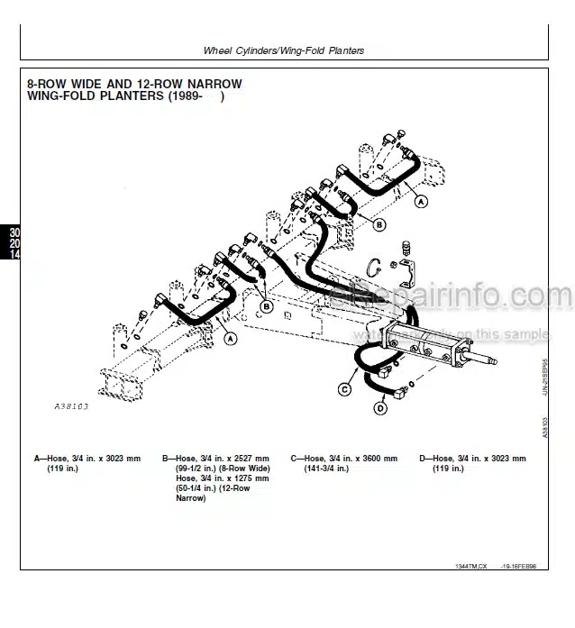 Photo 3 - John Deere Max Emerge 2 7200 7300 Technical Repair Manual Planter TM1344
