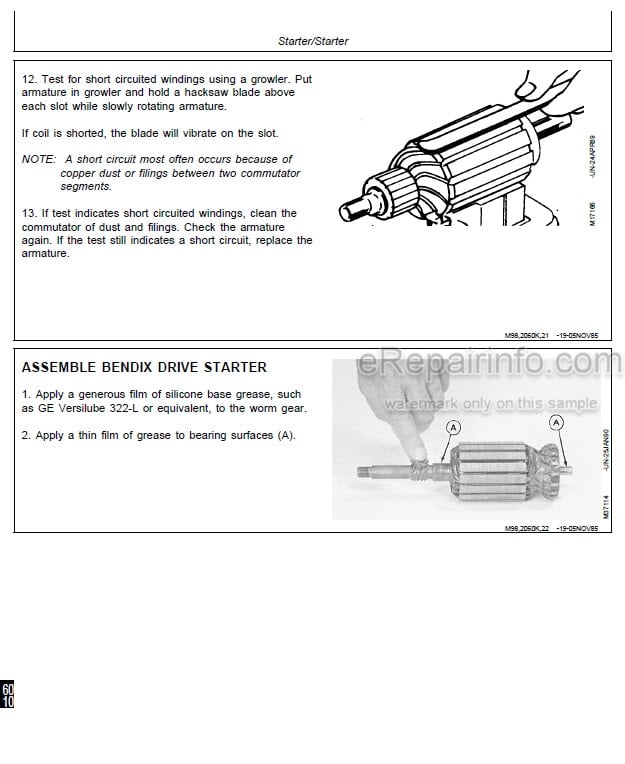 Photo 4 - John Deere Onan 16 18 20 24 HP Technical Manual Engine CTM2