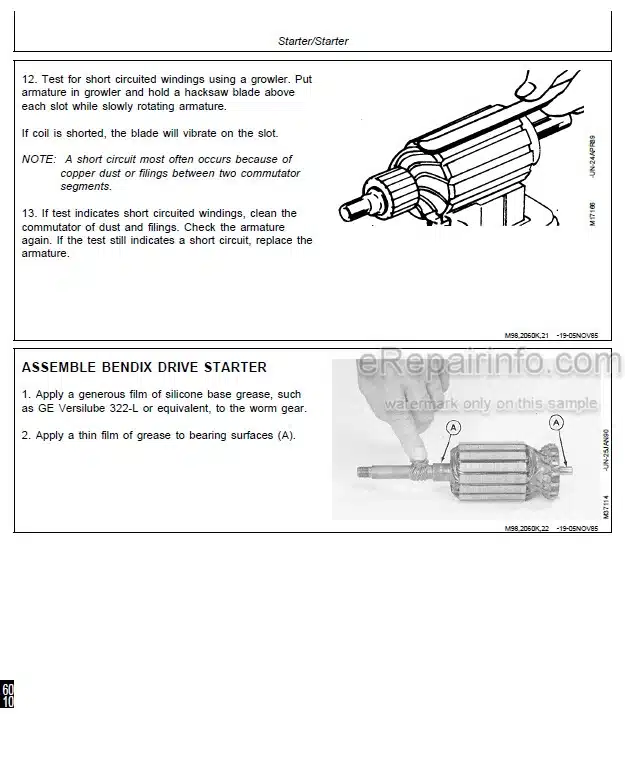 Photo 4 - John Deere Onan 16 18 20 24 HP Technical Manual Engine CTM2