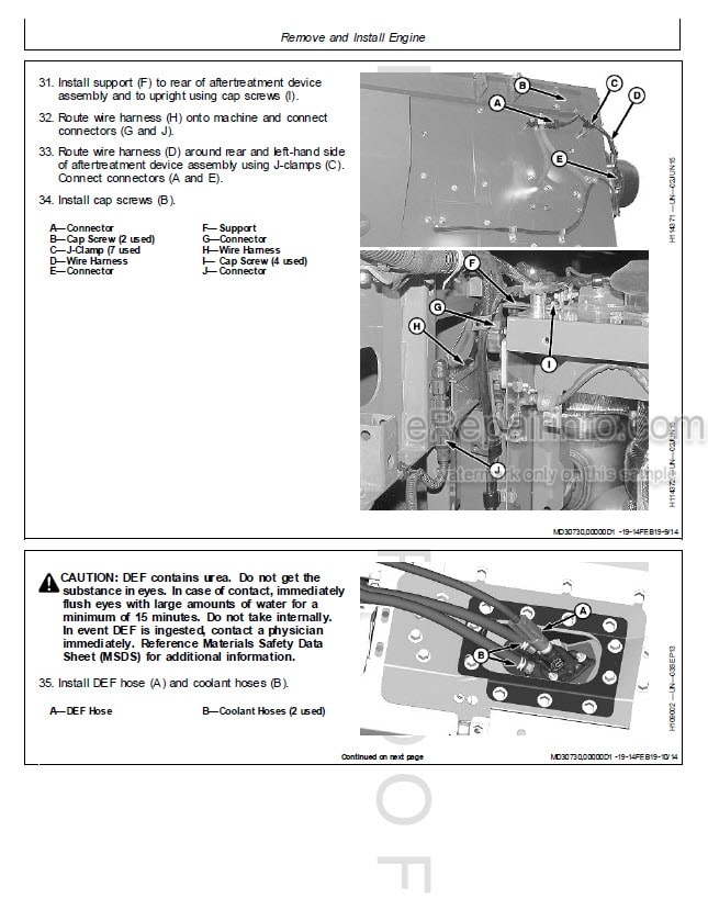 Photo 1 - John Deere S760STS To S790STS Repair Technical Manual Combine TM153519