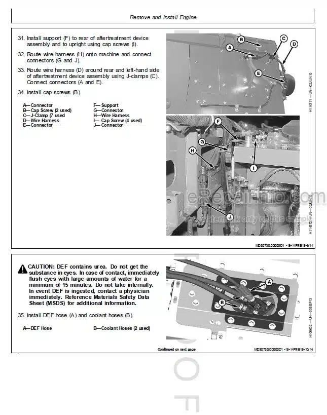 Photo 1 - John Deere S760STS To S790STS Repair Technical Manual Combine TM153519