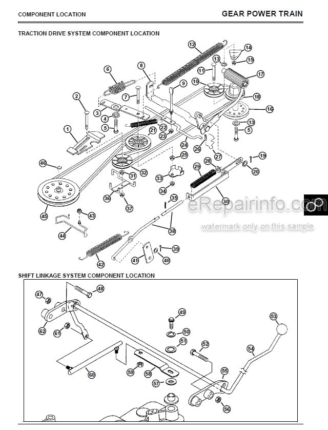 Photo 3 - John Deere Sabre 1438 To 1542 Technical Repair Manual Lawn Tractor TM-GX10238
