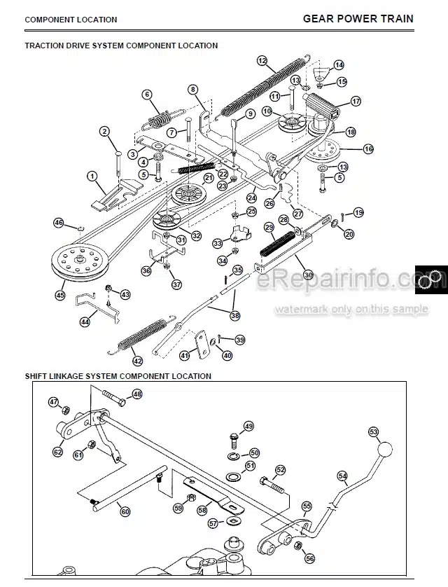Photo 3 - John Deere Sabre 1438 To 1542 Technical Repair Manual Lawn Tractor TM-GX10238