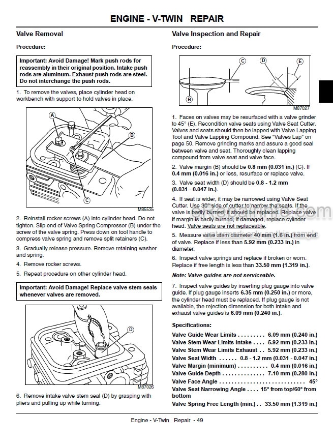 Photo 5 - John Deere Select X130R Technical Repair Manual Tractor TM109219